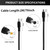 Yoizyfree Chewproof Power Cable for Solar Panel Connector,5.5x2.1 to 4.0x1.7 Male DC Plug, Compatible with Tactacam Reveal, Stealth Cam, Moultrie & Muddy Trail Cameras 79in/2M (1 Pack)
