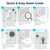 Bluevua Official RO100ROPOT 1-Year Replacement Filter Set