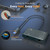Cubilux USB C Dual Headset Adapter with Volume Control, Type C 2 TRRS Microphone Connector, Headphones Splitter for 2 People, Compatible Phone, Tablet PC, More