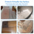 Clear Glass Table Top Pads Two Sizes Non-Adhesive Silicone Rubber Bumpers Anti-Slip & Shock Absorbing Pads for Glass Tops on Wood, Ceramic, Plastic Furniture (20 Pack)