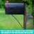 Otoolling Mailbox Bracket for Post Metal Mounting Heavy Duty Floating Shelf Bracket Hardware for Strong Support Installation Outdoor(Black)
