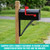 Otoolling Mailbox Bracket for Post Metal Mounting Heavy Duty Floating Shelf Bracket Hardware for Strong Support Installation Outdoor(Black)