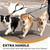 LEOSASA No Tangle Leash for 3 Dogs, 3-in-1 Leash with 360° Swivel & Shock Absorbing Bungee, Padded Handle No Tangle Walking Lead for Large Medium Small Dog