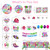 205pcs Thirty Flirty and Thriving Decorations Tableware Set, 25 Serves