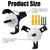 Fiwochic 6 Pcs Hidden Football Helmet Holder Wall Mounted Metal Hanger