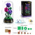 HiWEEGO 3.6MM Flowers Building Set with LED Light & Cover for Women Girls