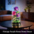 HiWEEGO 3.6MM Flowers Building Set with LED Light & Cover for Women Girls