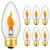 Flickering Flame Light Bulbs E26 Flicker Candelabra Flame LED Bulb,6Pack