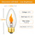 Flickering Flame Light Bulbs E26 Flicker Candelabra Flame LED Bulb,6Pack