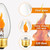Flickering Flame Light Bulbs E26 Flicker Candelabra Flame LED Bulb,6Pack