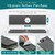 Eormoe Kitchen Sink Faucet Mat - 15.7in Diatomite Sink Protectors for Kitchen Sink, Stone Sink Splash Guard for Kitchen Counter Sink Accessories (Dark Grey, 15.7'' x 3.9'')