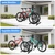 NiQinWuKin Bike Rack – Dual Bicycle Stand for Mountain, Road Bikes-Two Bike Parking Garage Storage Rack for Indoor and Outdoor Steel Bicycle Storage Tire Rack