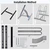 NiQinWuKin Bike Rack – Dual Bicycle Stand for Mountain, Road Bikes-Two Bike Parking Garage Storage Rack for Indoor and Outdoor Steel Bicycle Storage Tire Rack