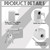 PEDOBALI 5 Pcs Heavy Duty Lock with Stainless Steel Keys Silver D Shaped Padlock for Garage, Motorbike, Shipping Container, Warehouses and Iron Doors