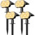 NYMPHY Solar Lights Outdoor Waterproof - 4 Pack (Warm White)