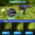 NYMPHY Solar Lights Outdoor Waterproof - 4 Pack (Warm White)