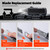 cckk Retractable Utility Knife, 5.7 Inch Aluminum inlay Carbon Fibre Handle with Pocket Clip, 10pcs SK5 Replacement Blades, EDC Craft Box Cutter Work Knife