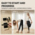 Single Leg Balance Board Wooden Foot Strengthener Trainer for Sprained Ankle and Achilles Tendon, Stability Training Plantar Fasciitis Relief, Stronger Ankles & Better Balance in 10 Minutes Daily