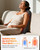 COMFIER Ultra-Slim Shiatsu Back Massager with Heat,Upper & Lower Back Massager, 4D Deep Tissue Chair Massager for Office,Heated Massage Chair,Up–Down Moving 20 Nodes