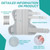 Lefeke Trigger Finger Splint, Multi Finger Brace for Middle, Index, Pinky, or Ring Fingers, Hand Brace with Finger Support, Straightening Immobilizer for Broken Fingers, Arthritis, Contractures (Breathable Summer Styles)