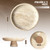 Axiqunel 10.2" Travertine Fruit Bowl, Large Pedestal Stone Decor Bowl