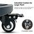 Hongsane 18 Inch Metal Plant Caddy with Wheels Heavy Duty,Large Rolling Plant Stand Indoor Outdoor Use,Round Plant Dolly with Heavy Casters,Rust-Proof Plant Roller Tray for Big Planters Pots,1-Pack