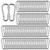 MIVIDE 100 Pack M8 x 3-1/8inch Spring Snap Hooks Heavy Duty Carabiner Clips Galvanized Steel Quick Link Clip for Camping Hiking Traveling Outdoor Swing Gym, 500Lbs Capacity