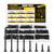 Drywall Screws 300PCS Assortment Kit, FIXLINK #6 E-Coated Wood Screws Set
