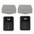 Upper & Lower Hood Bumper Support | For Peterbilt 579 567,for Kenworth T680 T880 Heavy Duty Truck | Replaces L85-6081 L85-6082 M75681 Hood Rest Cushion & Bushing