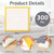Wesnoy 300 Pieces 4" x 4"Carpet Tile Adhesive Connectors Carpet Square Adhesive that Creates a Floating Floor