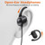 ACANDYA 3.5mm Wired Earbuds Open Ear Headphones Sport Headset with Mic
