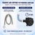 CPAP Hose Dryer for ResMed AirSense 10/11 22 mm & 15 mm Tubing, 10-Speed Adjustable Airflow, CPAP Tube Dryer Dries 1 or 2 Hoses with Straight and Y Adapter, No Heat, 30–45 Min After Washing (Varies)