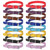 16 Pcs Adjustable Newborn Puppy Collars for Litter - 8 Colors PU Leather Whelping Collars for Puppies, Suitable for Small Medium Breed Dogs & Kittens (9.05-11.41 Inches)