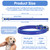 16 Pcs Adjustable Newborn Puppy Collars for Litter - 8 Colors PU Leather Whelping Collars for Puppies, Suitable for Small Medium Breed Dogs & Kittens (9.05-11.41 Inches)