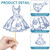 16pcs Something Blue Bridal Shower Centerpiece Sticks Something Blue Before I Do Bridal Shower Decorations for Table Wedding Engagement Party Centerpieces for Bachelorette Party Supplies