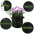 WHATWEARS 48 Pack 5 Gallon Plant Grow Bags, Thickened Nonwoven Fabric Pots with Handles, Vegetable Planter Bags Containers, Cloth Planters for Garden Vegetable/Flower/Plant/Fruits Outdoor (Black)
