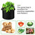 WHATWEARS 48 Pack 5 Gallon Plant Grow Bags, Thickened Nonwoven Fabric Pots with Handles, Vegetable Planter Bags Containers, Cloth Planters for Garden Vegetable/Flower/Plant/Fruits Outdoor (Black)