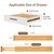 Adjustable Bamboo Drawer Dividers of 4, Expandable Organizers (16.9"-22.2")