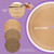 Vyaaa 36 inch PU Leather & Cork Round Placemats, Cut-to-Size, Black