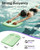 YOTTOY Swim Kickboard，High-Buoyancy Swimming Kickboard for Kids, EVA Foam Kickboard for Swim Training, Non-Slip Kick Board for Pool Workouts (Green)
