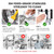 2000W Electric Grain Grinder, Stainless Steel Commercial Grade Dry Mill - Ultra-Fine Powder Machine for Wheat, Rice, Corn, Spices & Coffee - High-Speed Flour Maker for Home Kitchen or Professional Use