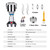 2000W Electric Grain Grinder, Stainless Steel Commercial Grade Dry Mill - Ultra-Fine Powder Machine for Wheat, Rice, Corn, Spices & Coffee - High-Speed Flour Maker for Home Kitchen or Professional Use