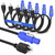 5 Pack Stage Light PowerCON Cable with 3 Prong Plug, 20A 3Pin 16AWG, Male to Male Power Cable for Outdoor Stage Lighting Series-1M/3FT (5PC)