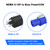 5 Pack Stage Light PowerCON Cable with 3 Prong Plug, 20A 3Pin 16AWG, Male to Male Power Cable for Outdoor Stage Lighting Series-1M/3FT (5PC)