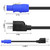 5 Pack Stage Light PowerCON Cable with 3 Prong Plug, 20A 3Pin 16AWG, Male to Male Power Cable for Outdoor Stage Lighting Series-1M/3FT (5PC)