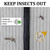 Magnetic Screen Door - Self Sealing, Heavy Duty, Hands Free Mesh Partition Keeps Bugs Out Let Breeze in- Pet and Kid Friendly - Keep Open Feature (Black, Fit Door Size 38 x 80 Inch)