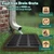 Tongmo 20x20 Cast Iron Drain Grate, B125 Class Sewer Grate, Weather-Resistant Outdoor Drain Cover, Heavy Duty Channel Grate, Black Square Drainage Grate (19.7”x19.7”)