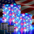 JMEXSUSS 2 Pack Solar Fairy Lights, Each 100 LED 33FT, Red White and Blue