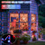 JMEXSUSS 2 Pack Solar Fairy Lights, Each 100 LED 33FT, Red White and Blue