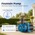 TONGCHANT 100W 1600 GPH Pond Pump for Outdoor Ponds, Fountains & Waterfalls